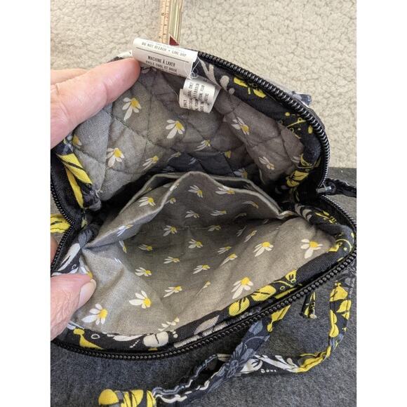 2013 Darice Black & Yellow Multi Colored Hipster Cross Body Purse Bags 8*6 - Picture 3 of 6